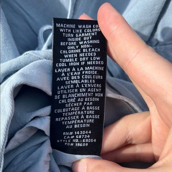 7 Seven for All Mankind Women's Light Blue V-Neck Dress M - Picture 15 of 16